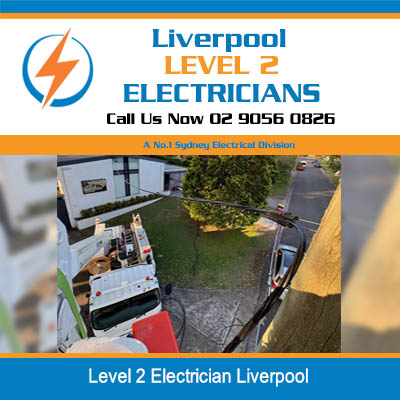 Level 2 electrician electrical service on a residential property in Liverpool